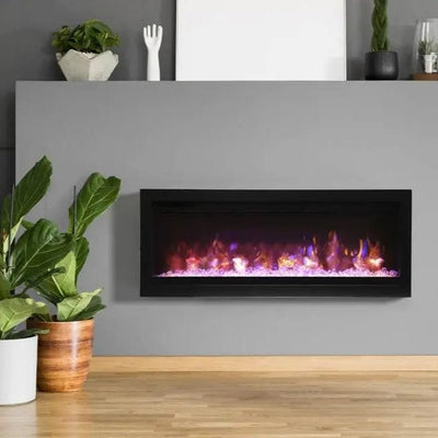 Remii Wall Mount Basic 34" Electric Fireplace WM-34-B Fireplaces WM-34-B Flame Authority