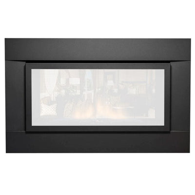 Sierra Flame 40x26-Inch Black 3-Sided Surround for Abbot 30-Inch Gas Fireplace Insert ABBOT-30-BLK-26