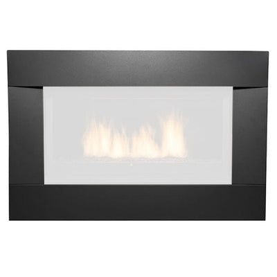 Sierra Flame Decorative Black Surround with Screen for Newcomb 36-Inch Gas Fireplace NEWCOMB-36-SURR-BLK-SCR