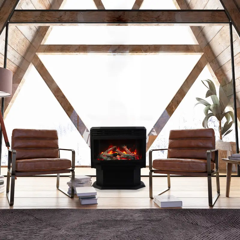Sierra Flame Lumina FS-26-922 26" Smart Freestanding Electric Fireplace with WiFi & Remote Fireplaces FS-26-922-LUMINA Flame Authority