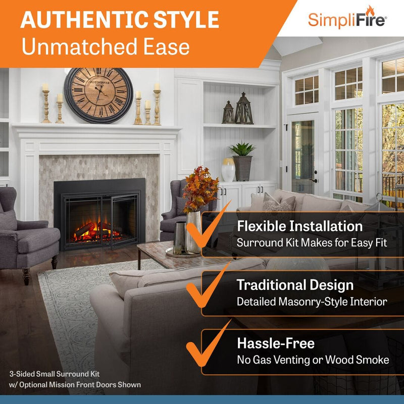 SimpliFire 25" Electric Insert Fireplace SF-INS25 Fireplaces SF-INS25 Flame Authority