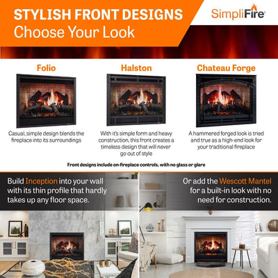 SimpliFire 36-inch Inception Traditional Electric Fireplace SF-INC36 Fireplaces SF-INC36 Flame Authority