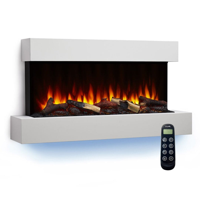 SimpliFire 43-Inch Format Floating Mantel Kit SF-FM43-WH Fireplace Accessories SF-FM43-WH Flame Authority