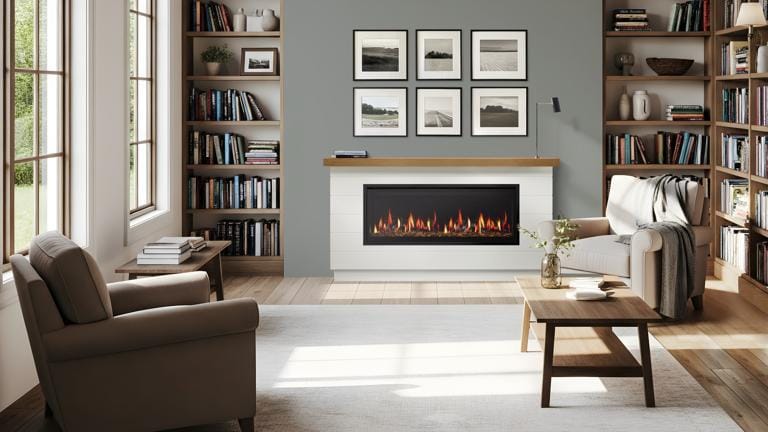 SimpliFire 50-inch Allusion Edge Electric Fireplace Fireplaces SF-ALLE50 Flame Authority