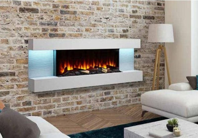 SimpliFire 60-Inch Format Floating Mantel Kit SF-FM60-WH