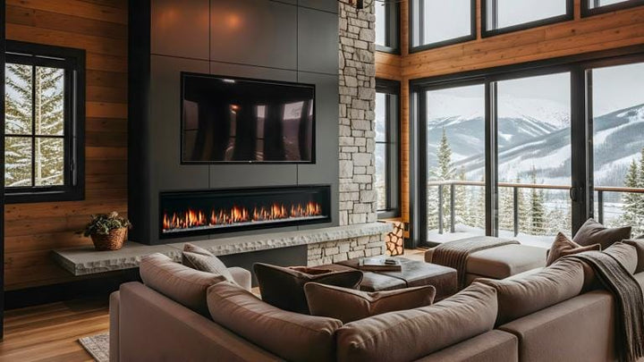 SimpliFire 78-inch Allusion Edge Electric Fireplace Fireplaces SF-ALLE78 Flame Authority
