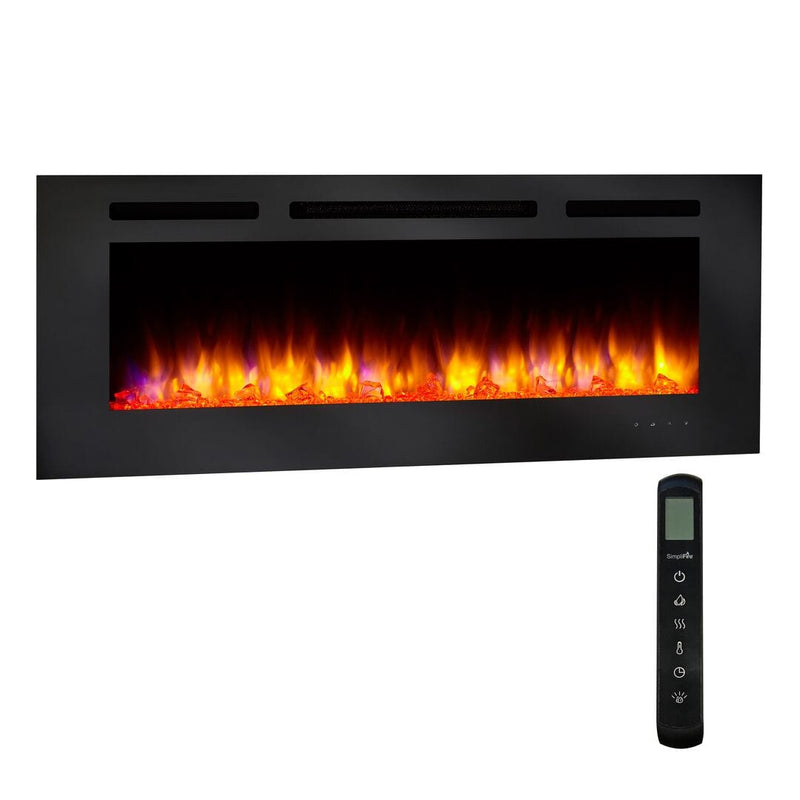 SimpliFire Allusion 48" Electric Fireplace SF-ALL48-BK Fireplaces SF-ALL48-BK Flame Authority