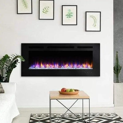 SimpliFire Allusion 60" Electric Fireplace SF-ALL60-BK Fireplaces SF-ALL60-BK Flame Authority