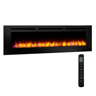 SimpliFire Allusion 60" Electric Fireplace SF-ALL60-BK Fireplaces SF-ALL60-BK Flame Authority