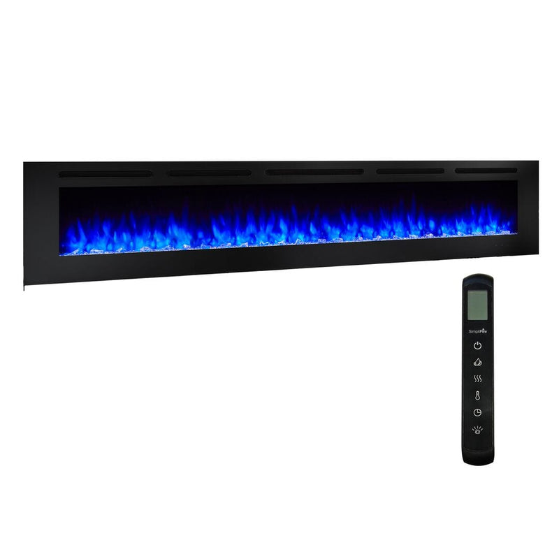 SimpliFire Allusion 84" Electric Fireplace SF-ALL84-BK Fireplaces SF-ALL84-BK Flame Authority