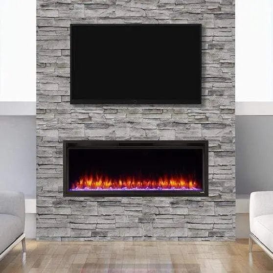 SimpliFire Allusion Platinum 50" Electric Fireplace SF-ALLP50-BK Fireplaces SF-ALLP50-BK Flame Authority