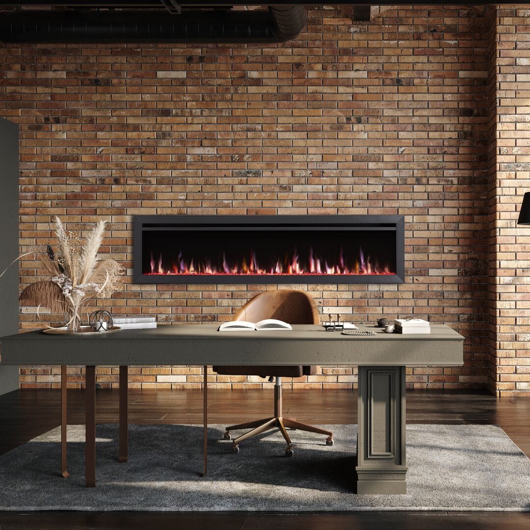 SimpliFire Allusion Slim 72" Linear Electric Fireplace Fireplaces SF-ALLS72 Flame Authority