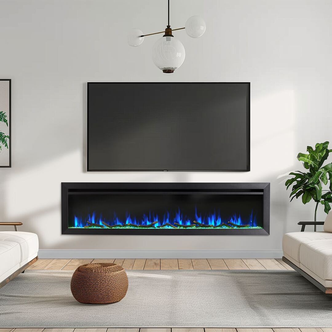 SimpliFire Allusion Slim 72" Linear Electric Fireplace Fireplaces SF-ALLS72 Flame Authority