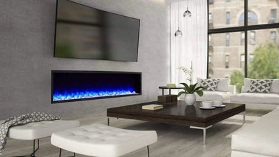 SimpliFire Scion 55" Electric Fireplace SF-SC55-BK Fireplaces SF-SC55-BK Flame Authority