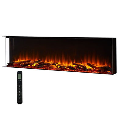 SimpliFire Scion 55" Electric Fireplace SF-SC55-BK Fireplaces SF-SC55-BK Flame Authority