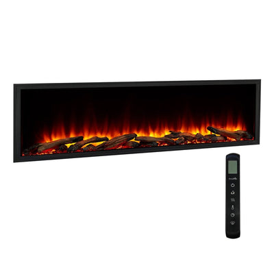 SimpliFire Scion 55" Electric Fireplace SF-SC55-BK Fireplaces SF-SC55-BK Flame Authority