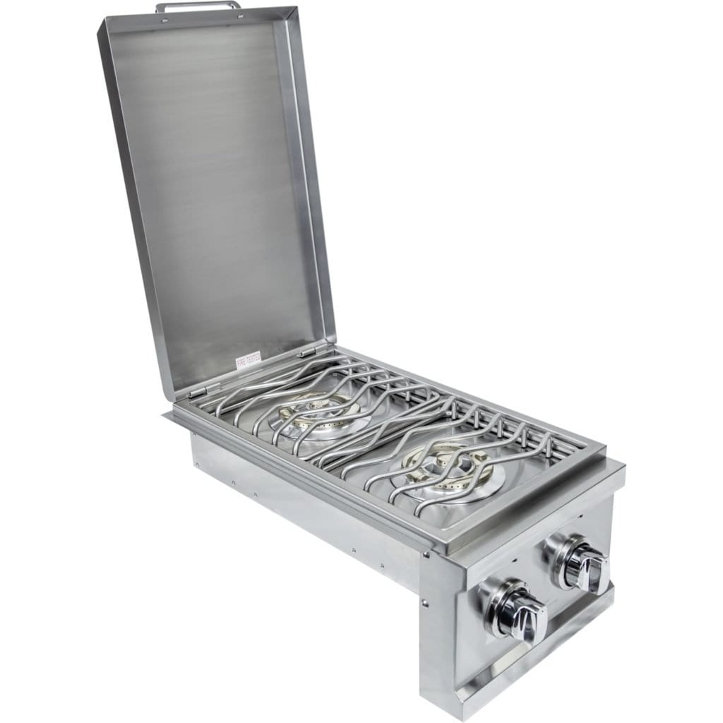 Sole Gourmet Built-In Liquid Propane Double Side Burner with Lights