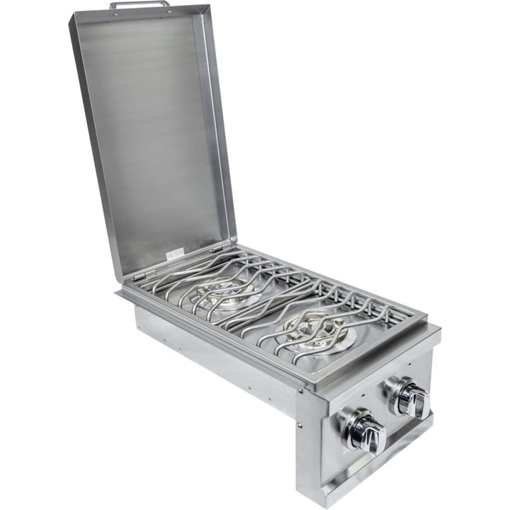 Sole Gourmet Built-In Liquid Propane Double Side Burner with Lights