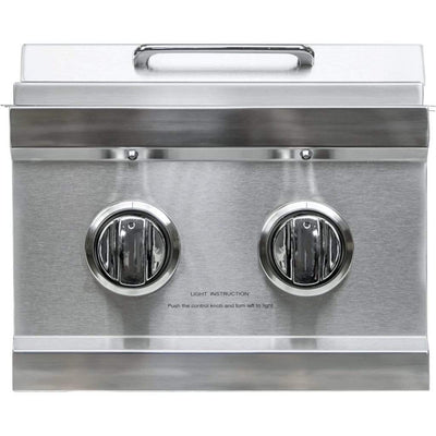 Sole Gourmet Built-In Natural Gas Double Side Burner with Lights