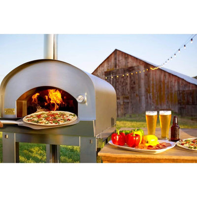 Sole Gourmet Italia 24" x 24" Mario XLarge Wood-fired Pizza Oven with Rubber Feet
