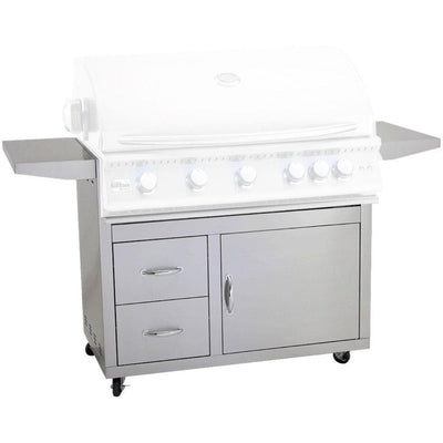Summerset 40" Fully Assembled Door & 2-Drawer Combo Grill Cart for Sizzler Series CART-SIZ40-DC