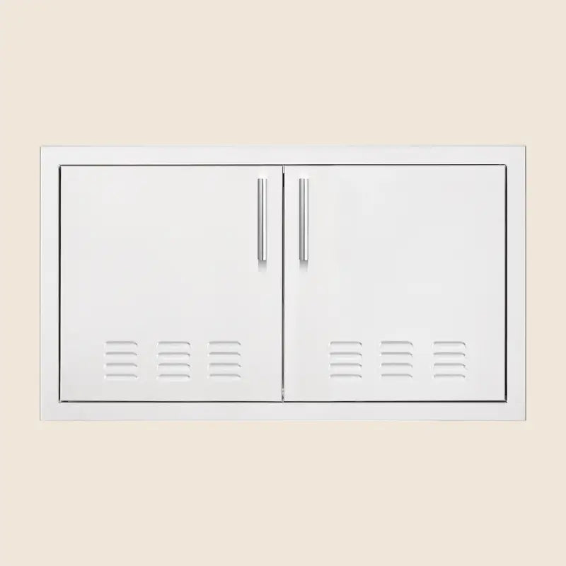 Summerset DD-33V 33-Inch Vented Double Access Door with Hidden Hinge Design BBQ Island Components Flame Authority