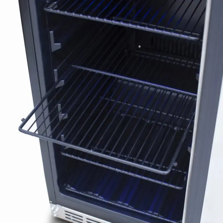 Summerset RFR-15G 15-Inch Outdoor Rated Refrigerator with Glass Door – 3.2 Cu. Ft. Refrigerators RFR-15G Flame Authority