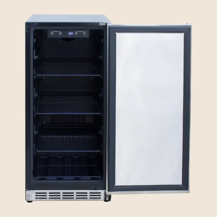 Summerset RFR-15S 15-Inch Outdoor Rated Refrigerator with Stainless Steel Door – 3.2 Cu. Ft. Refrigerators RFR-15S Flame Authority