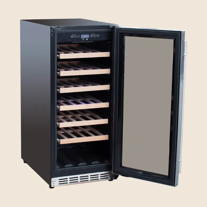 Summerset RFR-15W 15-Inch Outdoor Rated Wine Cooler – 3.2 Cu. Ft., 34-Bottle Capacity Wine Coolers RFR-15W Flame Authority