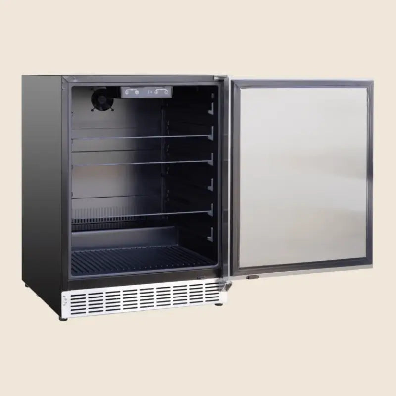 Summerset RFR-24S-A 24-Inch Outdoor Rated Refrigerator – 5 Cu. Ft., 161-Can Capacity Refrigerators RFR-24S-A Flame Authority