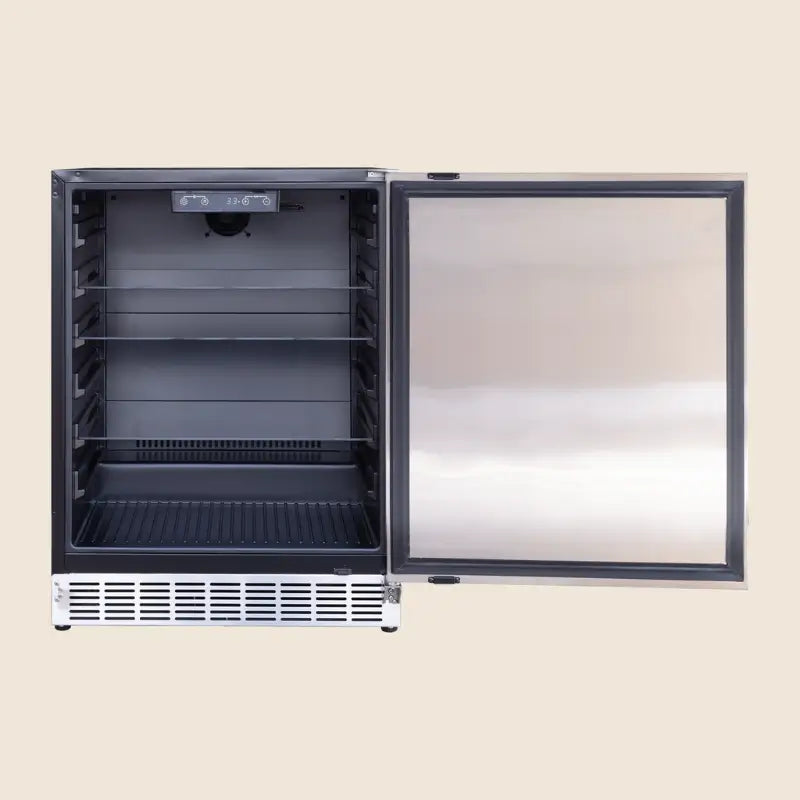 Summerset RFR-24S-A 24-Inch Outdoor Rated Refrigerator – 5 Cu. Ft., 161-Can Capacity Refrigerators RFR-24S-A Flame Authority