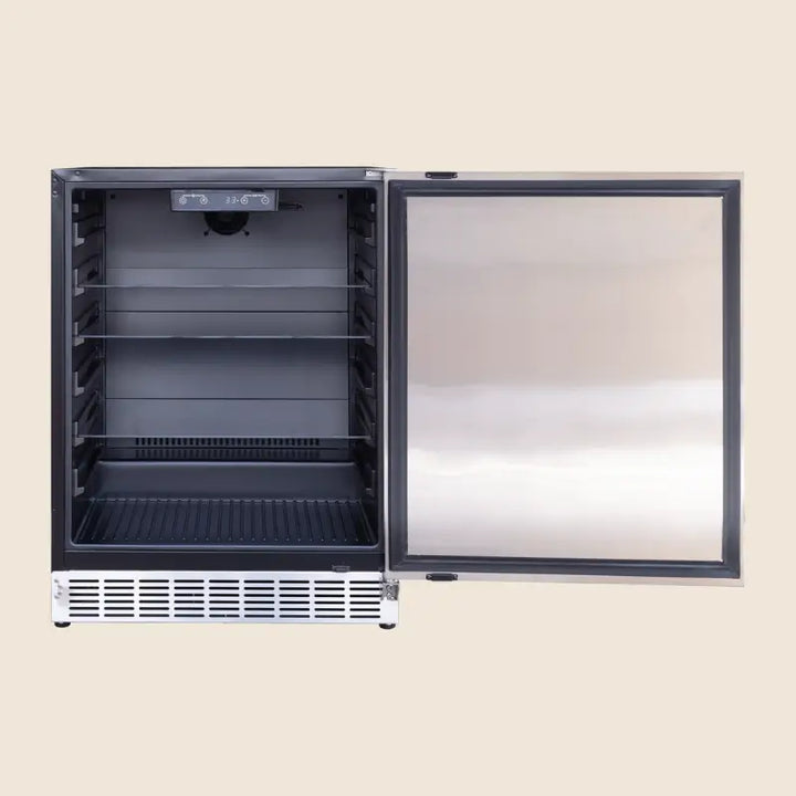 Summerset RFR-24S-A 24-Inch Outdoor Rated Refrigerator – 5 Cu. Ft., 161-Can Capacity Refrigerators RFR-24S-A Flame Authority