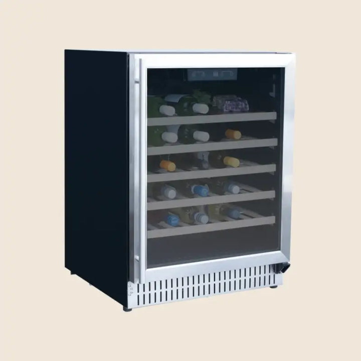 Summerset RFR-24W 24-Inch Outdoor Rated Single Zone Wine Cooler – 5 Cu. Ft., 52-Bottle Capacity Wine Coolers RFR-24W Flame Authority