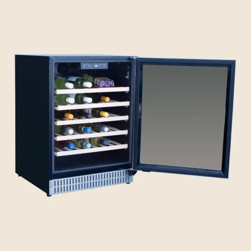 Summerset RFR-24W 24-Inch Outdoor Rated Single Zone Wine Cooler – 5 Cu. Ft., 52-Bottle Capacity Wine Coolers RFR-24W Flame Authority
