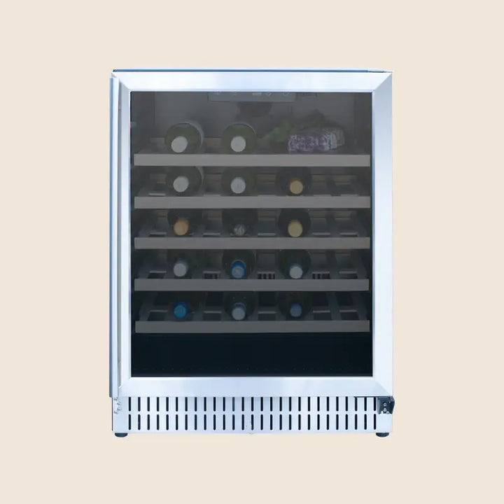 Summerset RFR-24W 24-Inch Outdoor Rated Single Zone Wine Cooler – 5 Cu. Ft., 52-Bottle Capacity Wine Coolers RFR-24W Flame Authority