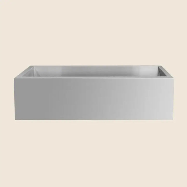 Summerset SNK-32FH-P 32-Inch Outdoor Farmhouse Sink Package with Hot & Cold Pull-Down Faucet BBQ Island Components SNK-32FH-P Flame Authority