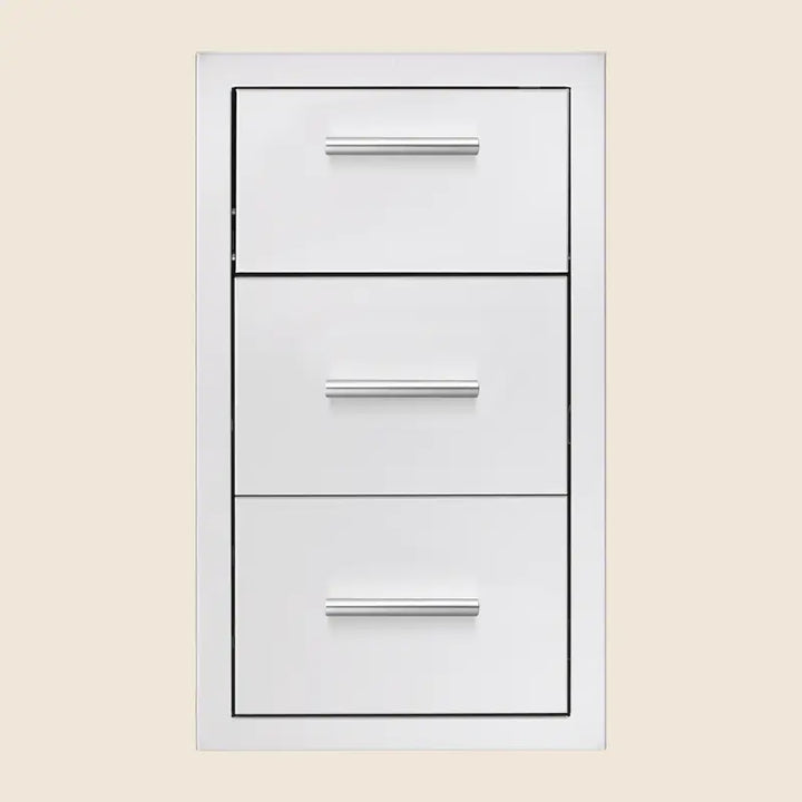 Summerset TDC-17 17-Inch Vertical 2-Drawer & Paper Towel Holder Combo BBQ Island Components TDC-17 Flame Authority