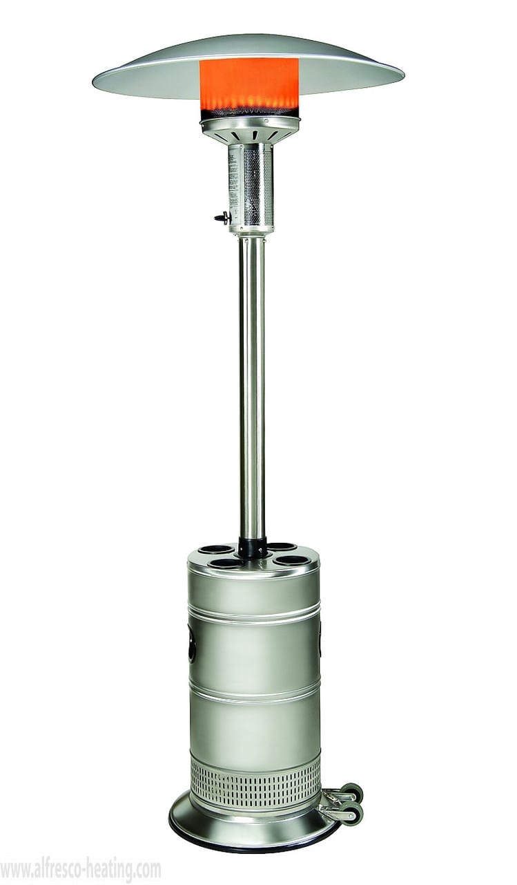 SunStar Stainless Steel Liquid Propane Portable Patio Heater Heaters PHS40-L6 Flame Authority