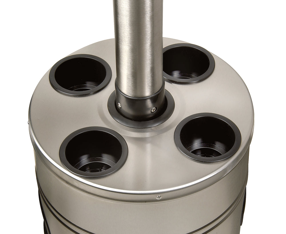 SunStar Stainless Steel Liquid Propane Portable Patio Heater Heaters PHS40-L6 Flame Authority