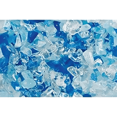 Superior 10 Lbs. Sapphire Blue Large Crushed Glass Media for VRE4600 Series Gas Fireplaces 2x GLO-Sapphire