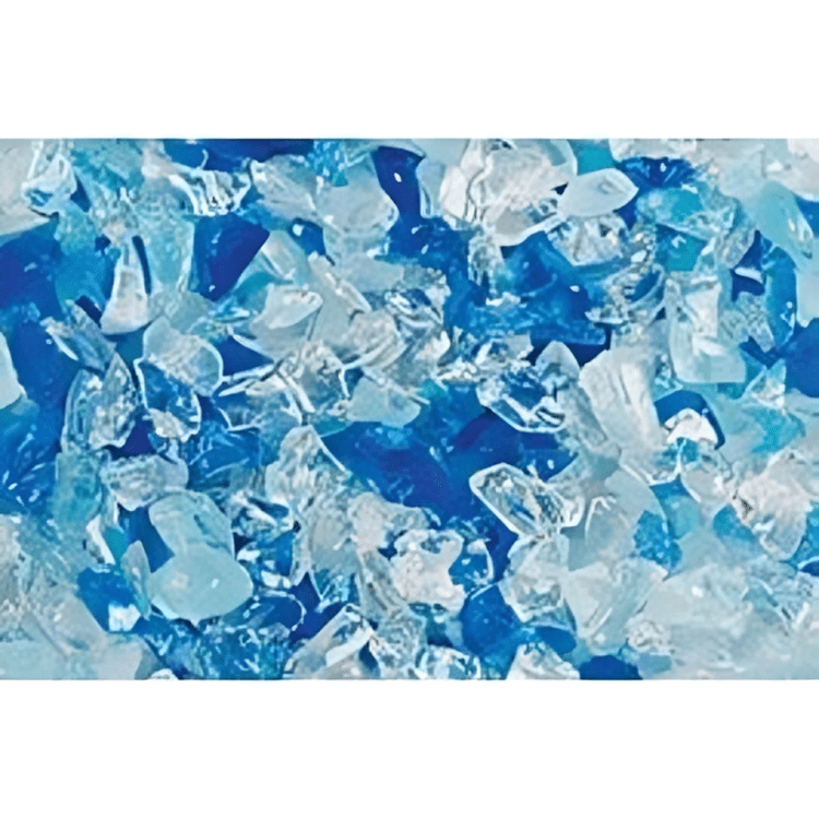 Superior 10 Lbs. Sapphire Blue Large Crushed Glass Media for VRE4600 Series Gas Fireplaces 2x GLO-Sapphire