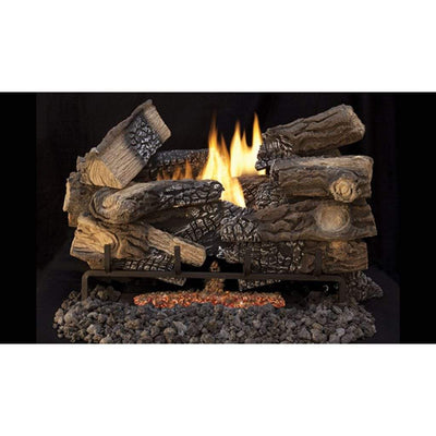 Superior 18-inch Massive Mixed Oak Triple-Flame Ceramic Fiber Log Set LTF18MM