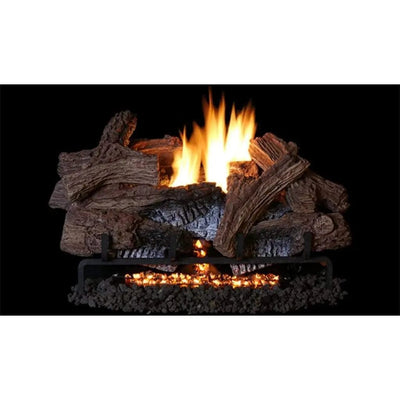 Superior 30" Boulder Mountain Vent-Free Glow-Ramp Concrete Log Set LBG30BM Fireplace Log Sets LBG30BM Flame Authority