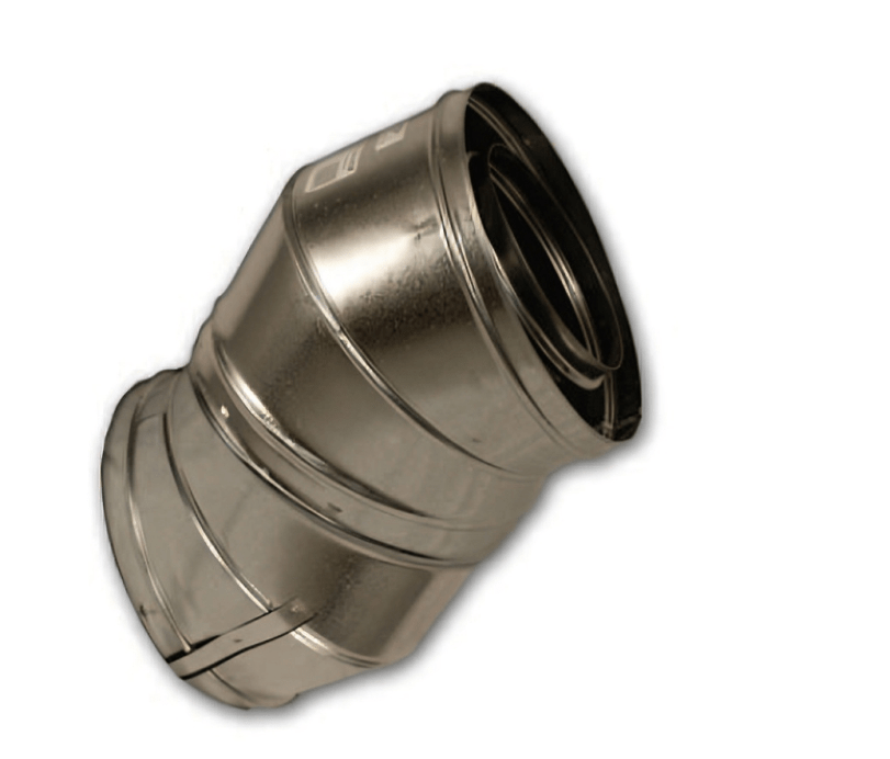 Superior 30 Degree 12-inch DM Offset and 8-inch DM Return for 8-inch Wood-Burning Chimney 30E-12DMO-8DMR