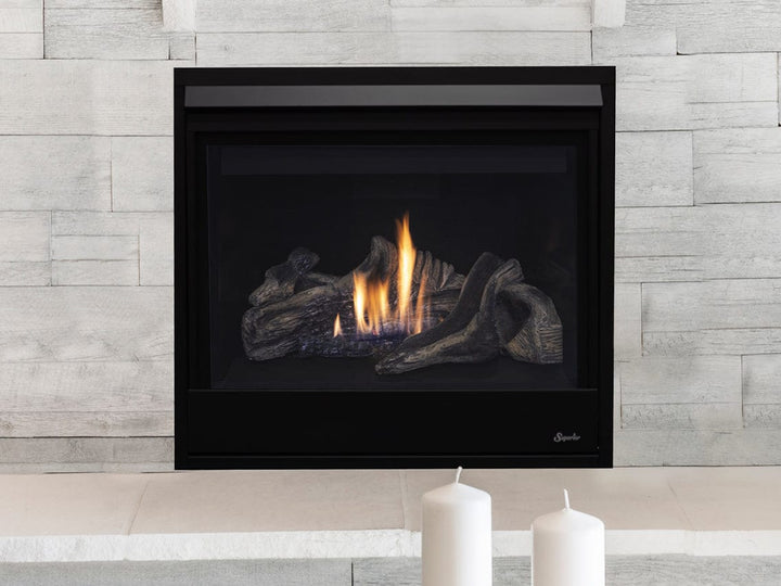 Superior DRC3000 45" Contemporary Direct Vent Gas Fireplace DRC3045DEN-B