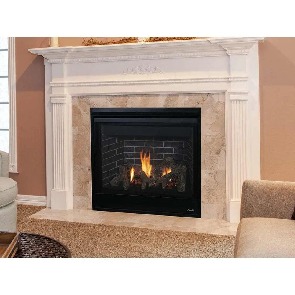 Superior DRT2000 Series 45-inch Blackstone Stacked Ceramic Liner FLK45BLK Fireplace Accessories FLK45BLK Flame Authority