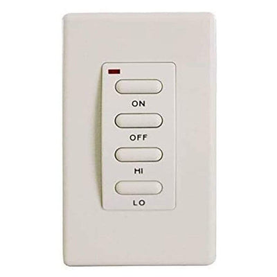 Superior Wireless Wall Mount Remote Control With On/Off and High/Low Operation EF-WWRCK