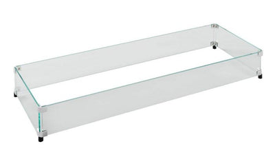 The Outdoor Greatroom Company 12x42 inch Linear Glass Wind Guard GG-1242