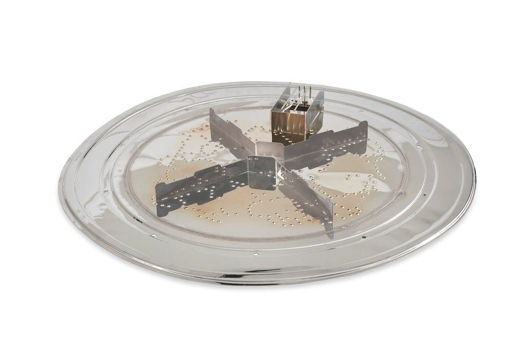 The Outdoor Greatroom Company 16 Inch Round Stainless Steel Gas Burner Insert BI16DSING