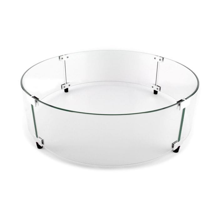 The Outdoor Greatroom Company 30 inch Round Glass Wind Guard GG-30R